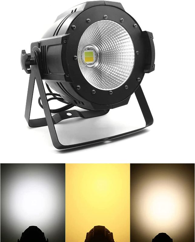 Photo 1 of Stage lights, 100W/200W COB par light DMX512 Warm&Cold White for Event Production,Stage Flood Light,Theaters Light, Studio, Concert,Professional Performance Lights (100W)