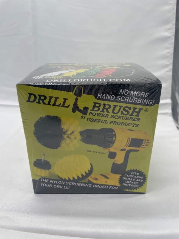 Photo 2 of Drill Brush Attachment - Bathroom Surfaces Tub, Shower, Tile and Grout All Purpose Power Scrubber Cleaning Kit –Grout Drill Brush Set – Drill Brushes by Drill Brush Power Scrubber by Useful Products