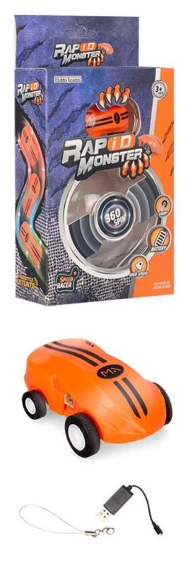 Photo 2 of ORANGE RAPID MONSTER 2 GEAR CHANGE 360 ROTATION 1 TRANSPARENT BALL 1 KEY LANYARD CHARGE TIME 15 MINUTES USB CHARGING SIZE 4.6CM NEW $6.99