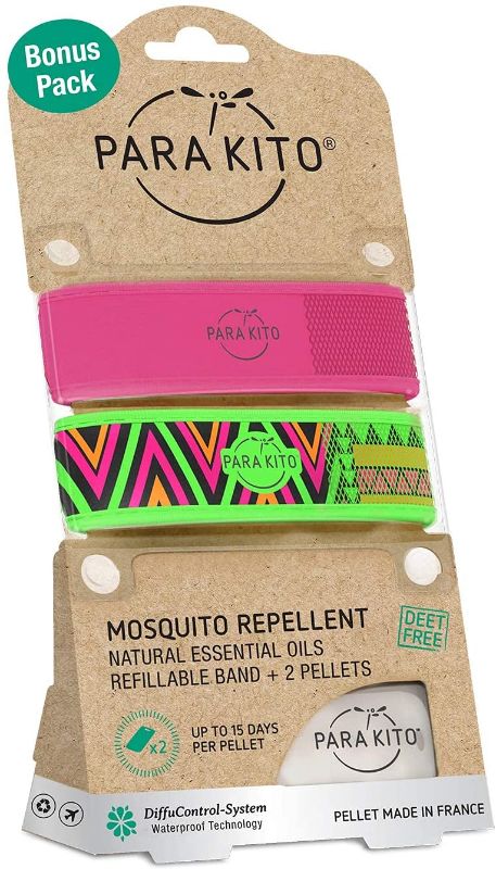 Photo 3 of PARAKITO MOSQUITO REPELLENT WRIST BANDS PACK OF 2 WITH 2 REFILL PELLETS PLUS PARAKITO MOSQUITO ROLL ON GEL .67 OZ NEW IN PACKAGE
$19.5
