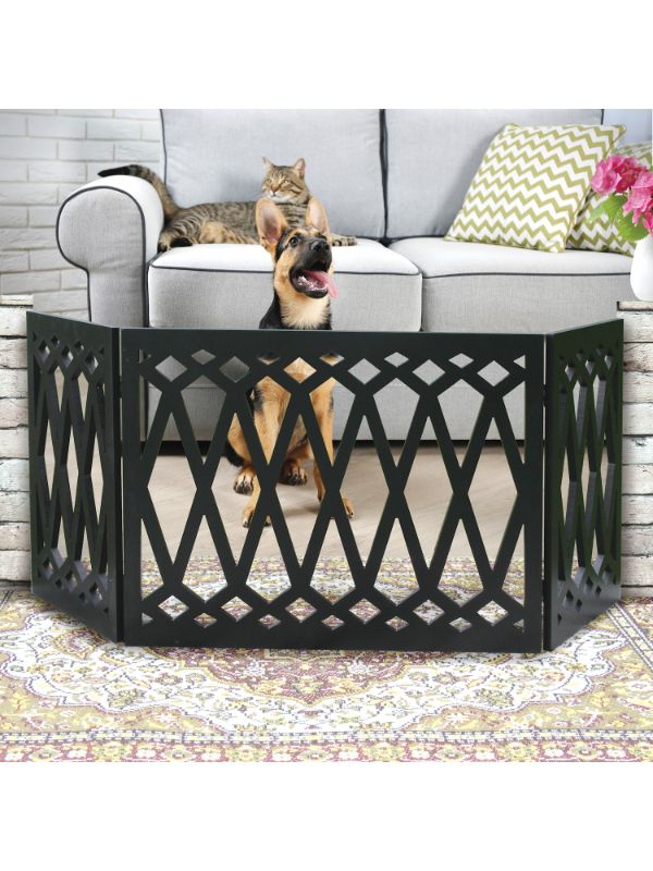 Photo 4 of ETNA DIAMOND DESIGN WOOD PET GATE 24-48 IN WIDTH X 19 IN HEIGHT COLOR BLACK NEW IN BOX
$39.99
