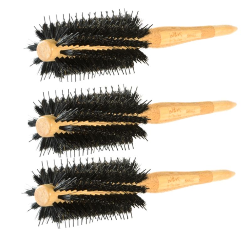 Photo 1 of 3 SMALL BOAR BRISTLE BRUSHES WOODEN HANDLE FOR HEAT RESISTANT POINTED TIP FOR SECTIONING  NYLON BRISTLES GIVE SMOOTH FINISHED STYLE NEW $45
