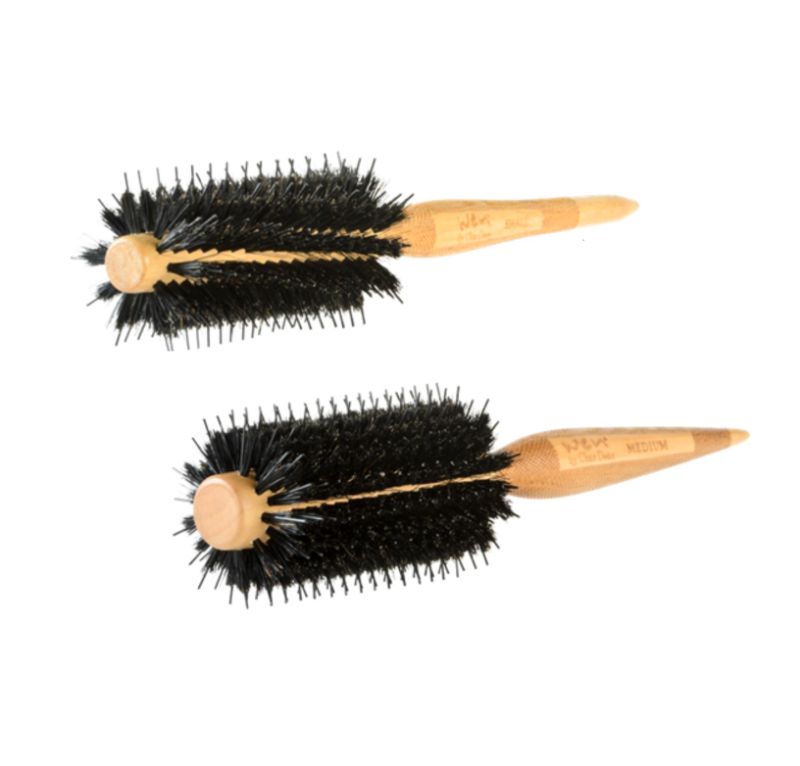 Photo 1 of 2 PACK BOAR BRISTLE BRUSHES 1 SMALL AND 1 MEDIUM NEW $40