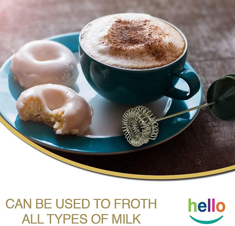 Photo 3 of HELLO FRESH BATTERY FROTHER DOUBLE WWHISKED CREATES CREAMY FOAM FOR ANY COFFEE DRINK NEW $ 19.95