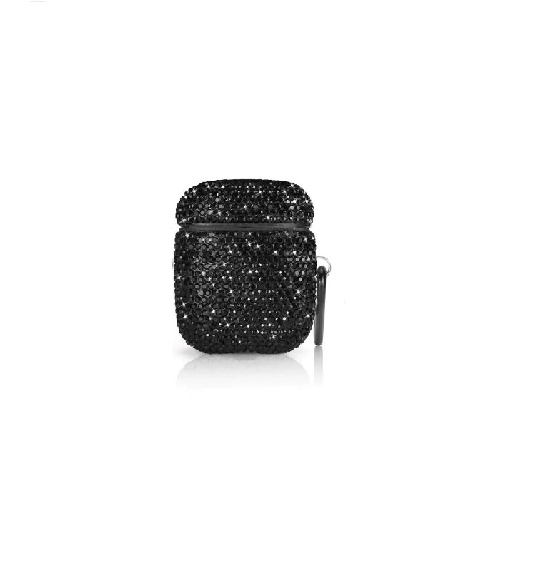 Photo 1 of BLACK RHINESTONE AIRPOD CASE FOR 1 2 AND PRO NEW $ 19.99