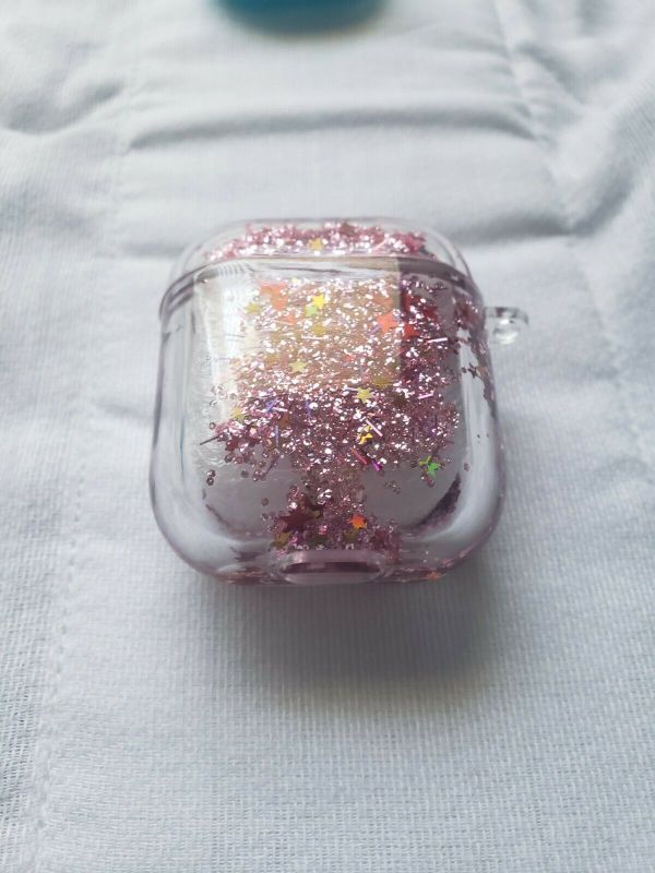 Photo 2 of PINK GLITTER AIRPOD CASE FOR 1 2 AND PRO NEW $ 19.99