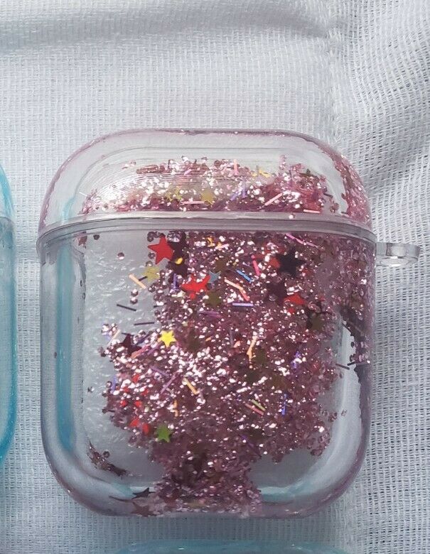 Photo 3 of PINK GLITTER AIRPOD CASE FOR 1 2 AND PRO NEW $ 19.99
