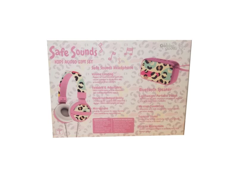 Photo 2 of SAFE SOUNDS KIDS AUDIO GIFT SET CHEETAH PRINT PINK

NEW $25
