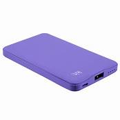 Photo 1 of 10000 MAH POWER BANK ULTRA THIN COMES WITH TWO USB PLUGINS CHARGES FOUR TIMES FASTER 21 AMPS LED BATTERY PURPLE NEW $24.99