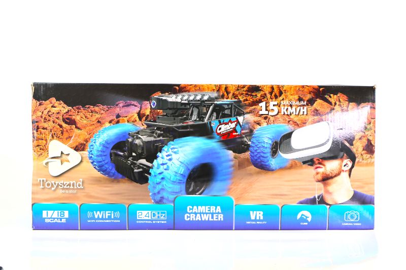 Photo 2 of TOYSZND RC CLIMBER SPEED BUGGY 9.3 MPH RACING WHILE CAPTURING COVERS 115FT USE APP UP TO 98 FEET NEW WITH VR HEAD SET INCLUDED $79.97