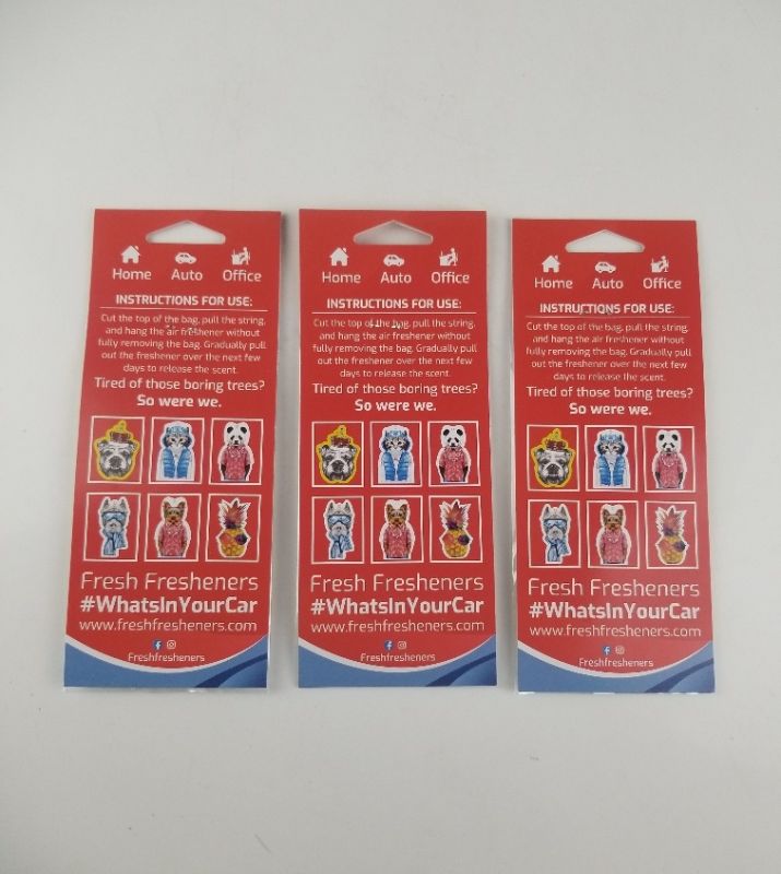 Photo 1 of 3 PACK AIR FRESNSERSDOGS WITH SUNGLASSES NEW 