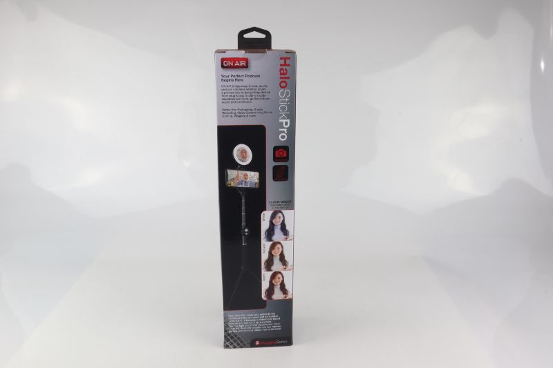 Photo 1 of HALO STICK PRO WITH 3 LIGHT MODES SELFIE TRIPOD

NEW $25.00