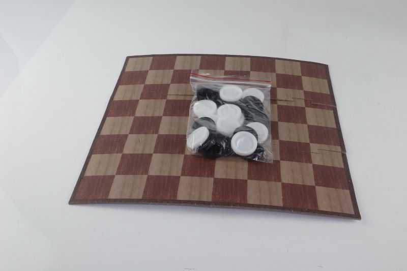 Photo 1 of  TRAVEL CHECKERS BOARD GAME SET 
NEW

