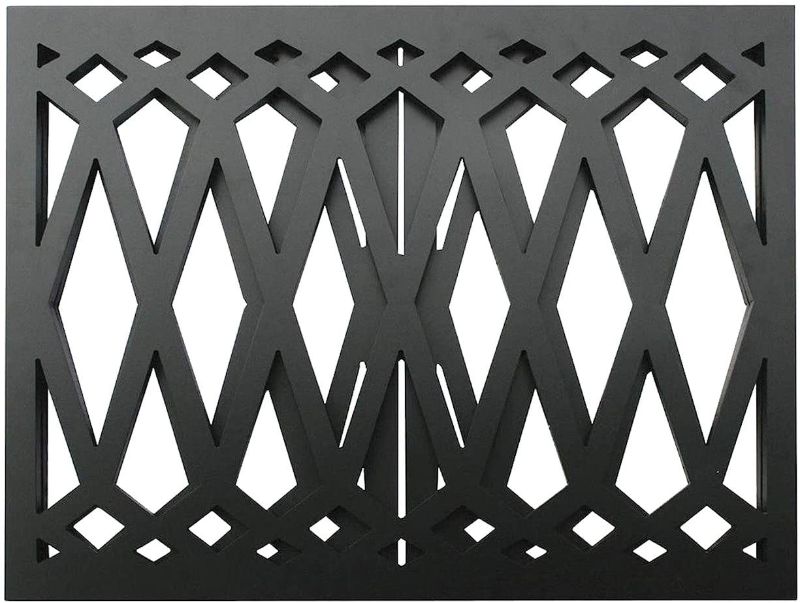 Photo 3 of ETNA 3 PANEL DIAMOND DESIGN WOODEN PET GATE 48IN WIDE X 19IN TALL FOLDS UP FOR STORAGE PRODUCT NEW $42.99