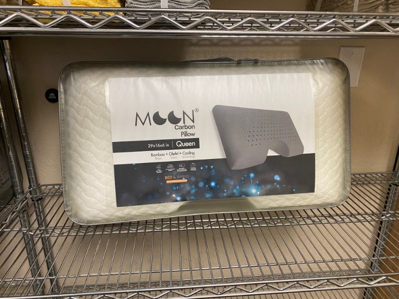 Photo 4 of MOON CARBON QUEEN PILLOW COOLING OLEFIN FABRIC STAIN RESISTANT TEMPERATURE REGULATED AND BAMBOO FIBERS  CUT OUT FOR NECK AND ARM SUPPORT NECK $199