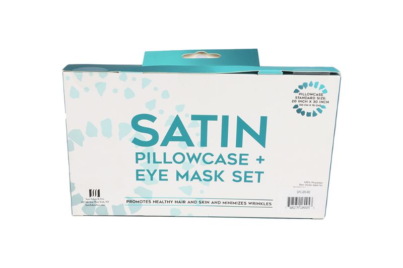 Photo 1 of  SATIN SLEEP SET 1 PILLOWCASE 1 SLEEP MASK 1 HAIR SCRUNCHIE KEEPS YOUR HAIR SOFT NEW$23.98