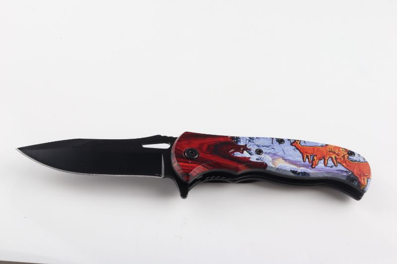 Photo 1 of DEERS IN SNOW POCKET KNIFE NEW