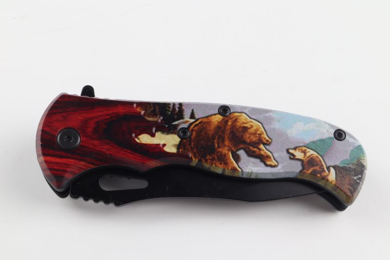 Photo 2 of BEARS IN SNOW POCKET KNIFE NEW