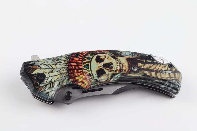 Photo 1 of NATIVE COLORFUL SKELETON POCKET KNIFE NEW