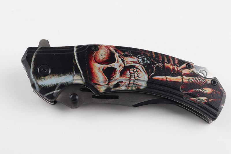 Photo 2 of SKULL WITH TOP HAT POCKET KNIFE NEW