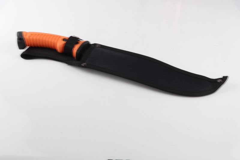 Photo 2 of ORANGE NON SLIP GIRP SURVIVAL KNIFE NEW 