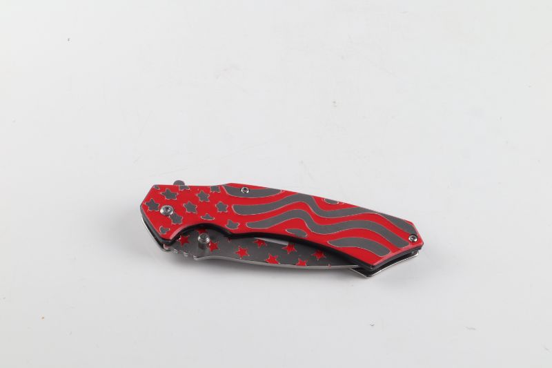 Photo 2 of RED FLAG POCKET KNIFE NEW 