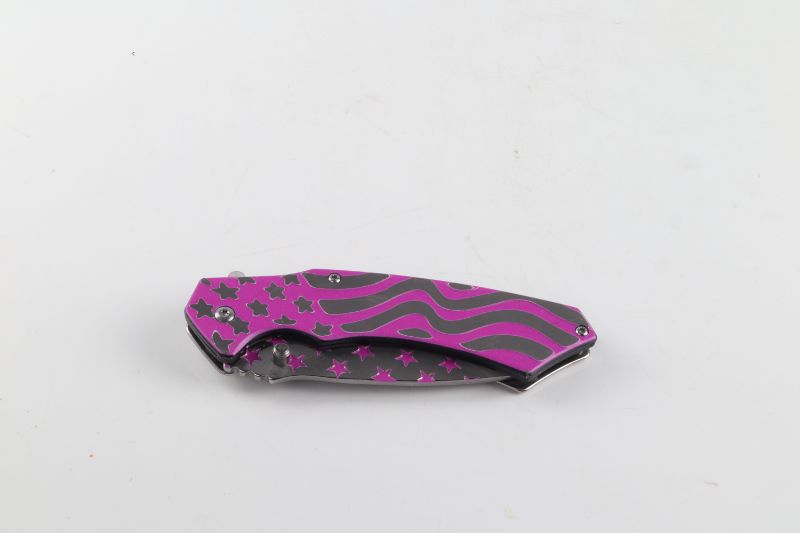 Photo 2 of PINK FLAG POCKET KNIFE NEW 