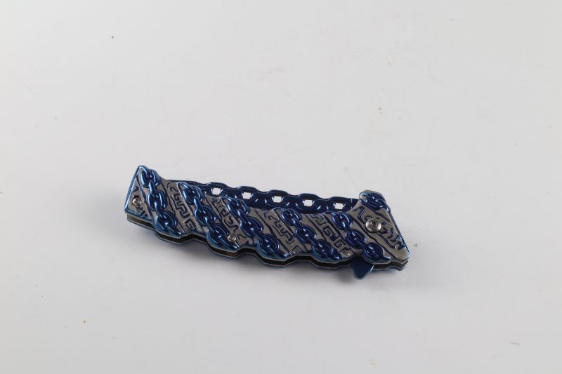 Photo 2 of BLUE CHAIN POCKET KNIFE NEW 