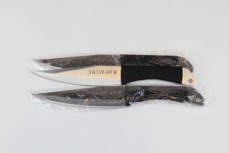 Photo 1 of 3 SET SKYHAWK THROWING KNIVES 9INCHES NEW 