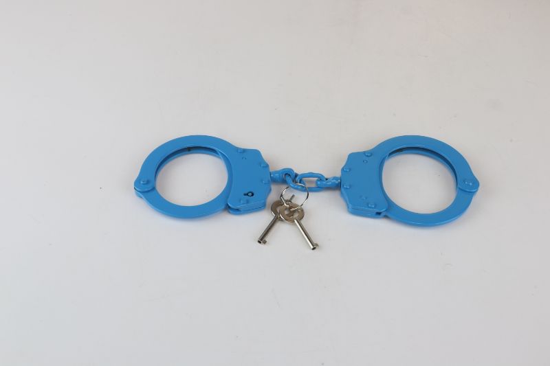 Photo 1 of BLUE HANDCUFFS WITH 2 KEYS NEW 
