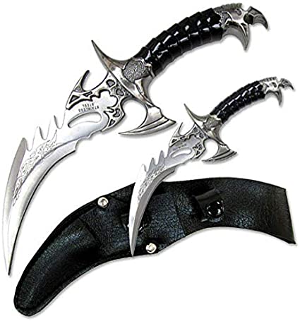 Photo 1 of STAINLESS STEEL 2 PACK TIN FANTASY DAGGER SET USABLE NEW 