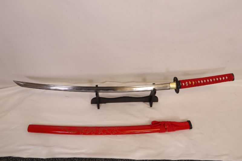 Photo 1 of DRAGON KATANA SWORD WITH STAND 40 INCHES LONG SUPER SHARP BLADE NEW 