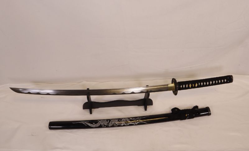Photo 1 of DRAGON KATANA SWORD WITH STAND 40 INCHES LONG SUPER SHARP BLADE NEW 