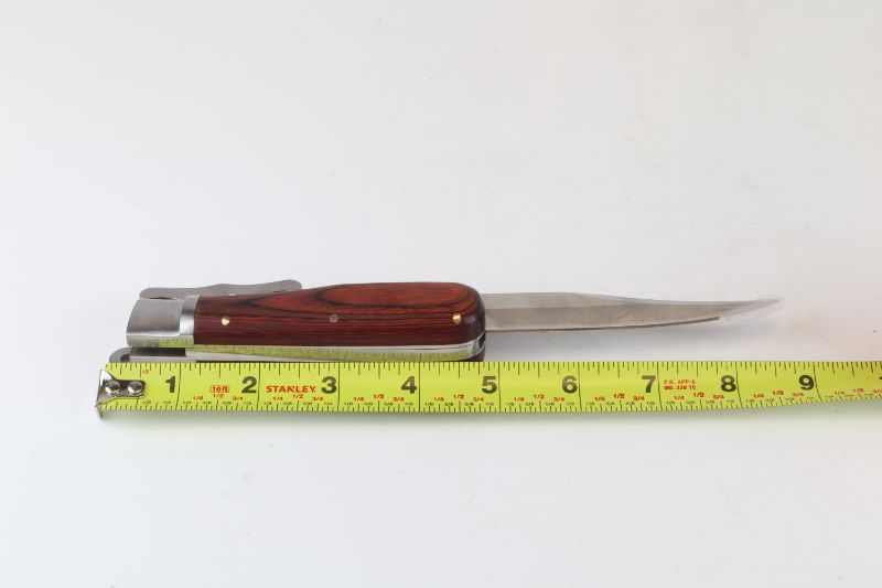 Photo 4 of WOODEN EXTENDABLE KNIFE WITH LEATHER CASE NEW 