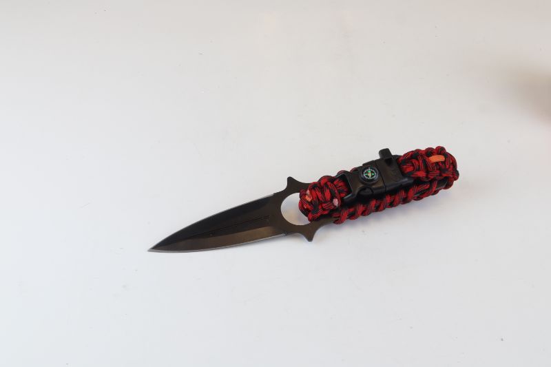 Photo 1 of PARACORD KNIFE WITH PARACORD BRACELET WITH COMPASS CARRY CASE LOOPS ON TO BELT NEW 