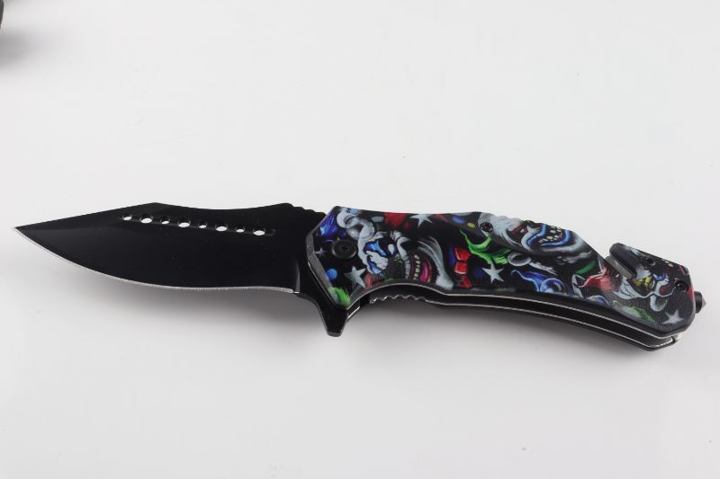 Photo 1 of MULTIPLE CLOWN POCKET KNIFE WITH GLASS BREAKER NEW 