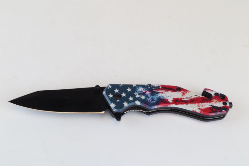 Photo 1 of PATRIOTIC DESIGN POCKET KNIFE NEW