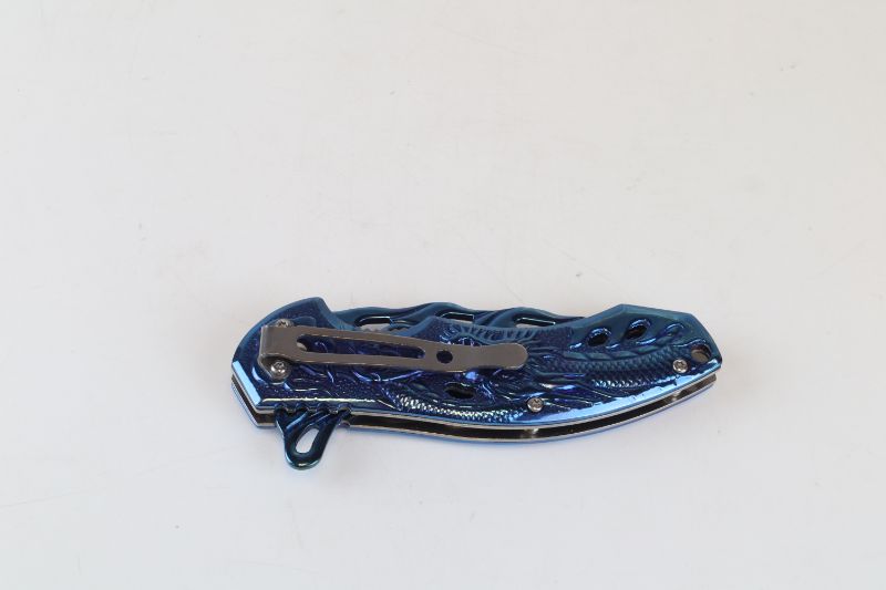 Photo 3 of METALLIC BLUE POCKET KNIFE NEW