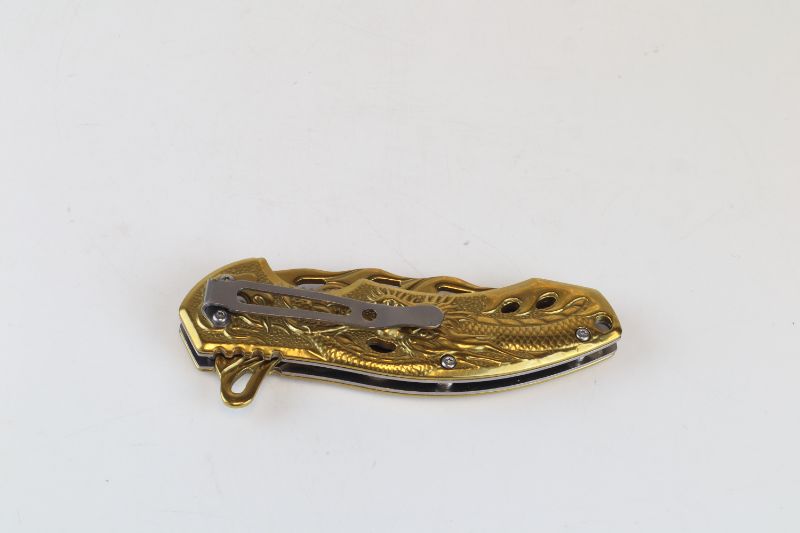 Photo 3 of METALLIC GOLD DESIGN POCKET KNIFE NEW