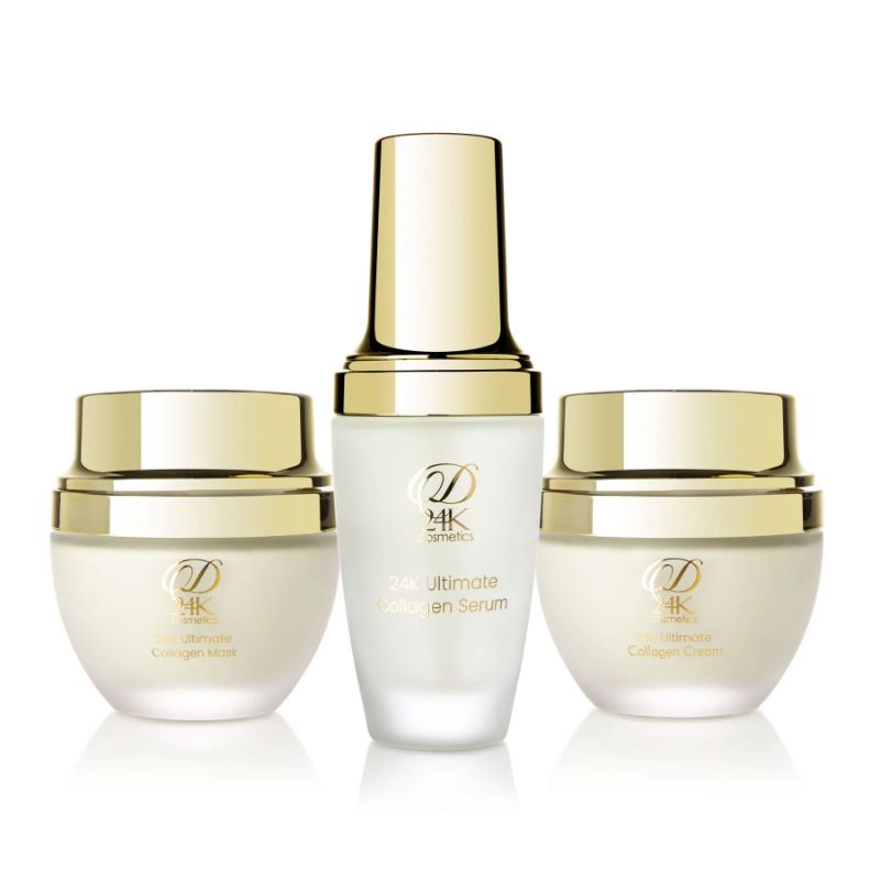 Photo 1 of 24K COLLAGEN RENEWAL SET SOLVES AGING ISSUES FROM THE CORE AS REPLENISHING COLLAGEN AND ELASTICITY REGULATING SKIN COLOR AND FINE LINES PREVENTING BREAKDOWN OF SKIN AND ADDING A BEAUTIFUL NATURAL GLOW NEW