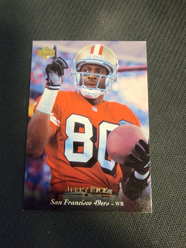 Photo 1 of 1995 JERRY RICE UPPER DECK CARD - EXCELLENT CONDITION