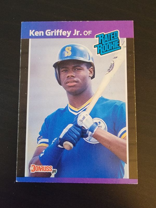 Photo 1 of 1988 KEN GRIFFEY JR RATED ROOKIE DONRUSS CARD EXCELLENT CONDITION 