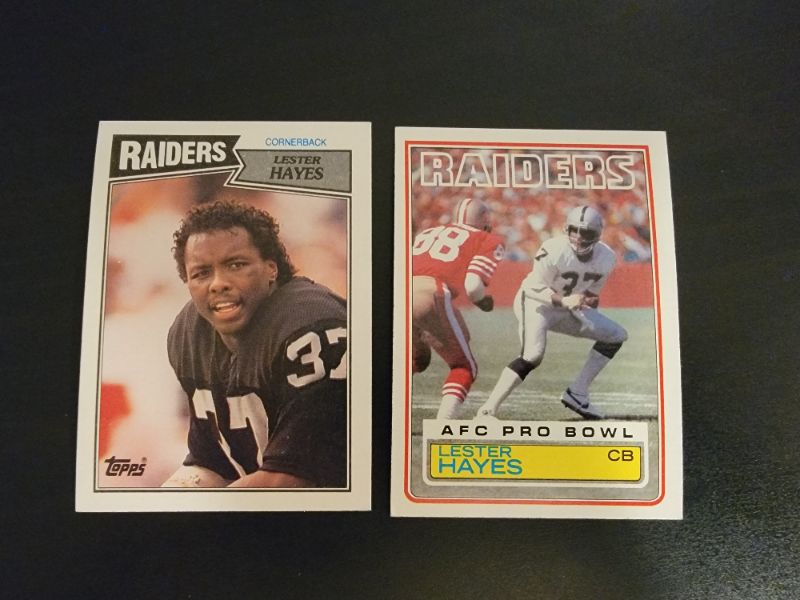 Photo 1 of 1983 & 1987 LESTER HAYES TOPPS CARDS EXCELLENT CONDITION 