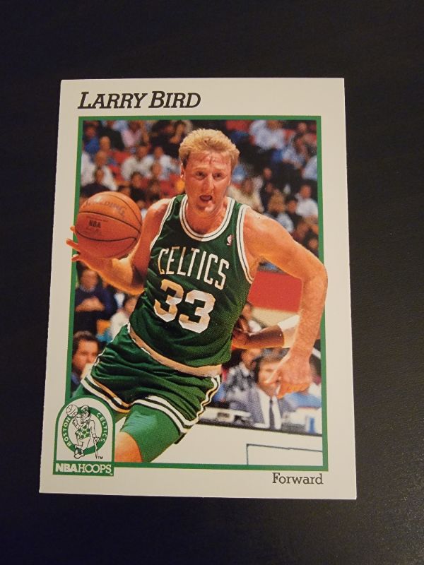 Photo 1 of 1991 LARRY BIRD NBA HOOPS CARD EXCELLENT CONDITION 