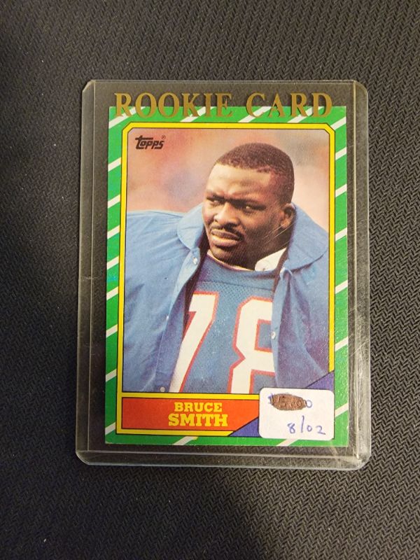 Photo 1 of 1986 BRUCE SMITH ROOKIE TOPPS CARD - EXCELLENT CONDITION