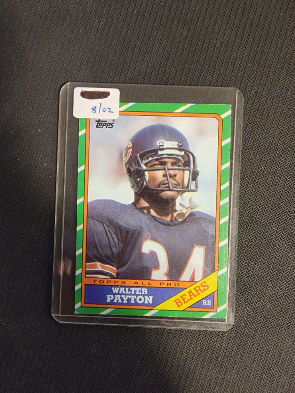 Photo 1 of 1986 WALTER PAYTON TOPPS ALL PRO EXCELLENT CONDITION