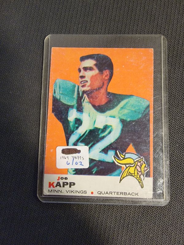 Photo 1 of 1969 JOE KAPP CARD  FAIR - GOOD CONDITION