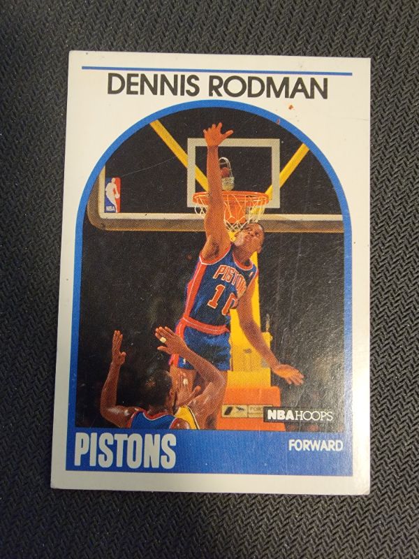 Photo 1 of 1989 DENNIS RODMAN NBA HOOPS CARD GREAT CONDITION