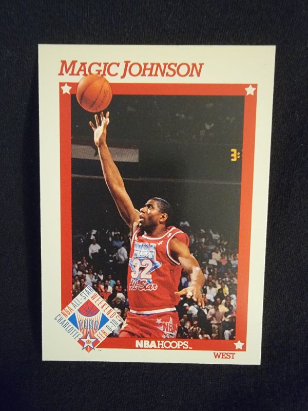 Photo 1 of 1991 MAGIC JOHNSON NBA HOOPS CARD