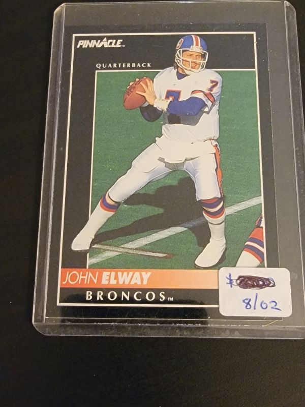 Photo 1 of 1992 JOHN ELWAY PINNACLE EXCELLENT CONDITION 